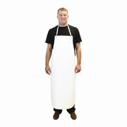 36x48” Heavy Weight 16-oz White Hycar Apron 1/ea